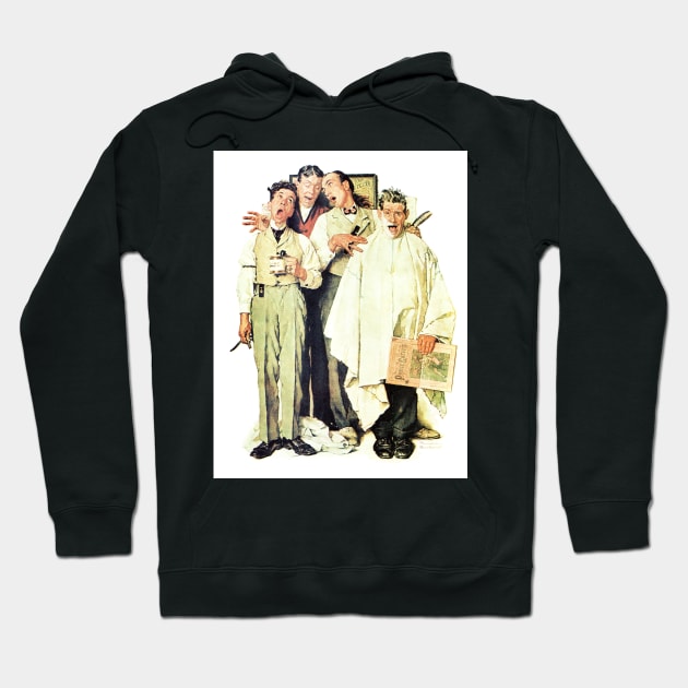 Barbershop Quartet 1936 - Norman Rockwell Hoodie by Oldetimemercan